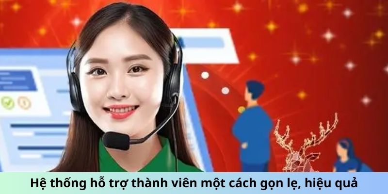 Hệ thống hỗ trợ thành viên một cách gọn lẹ, hiệu quả