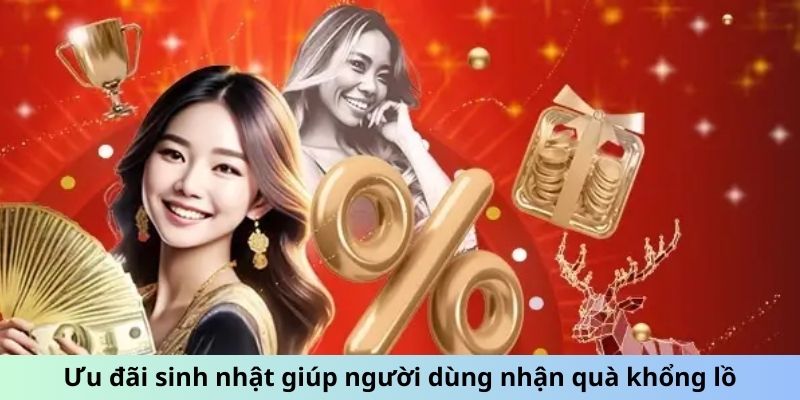 Ưu đãi sinh nhật giúp người dùng nhận quà khổng lồ